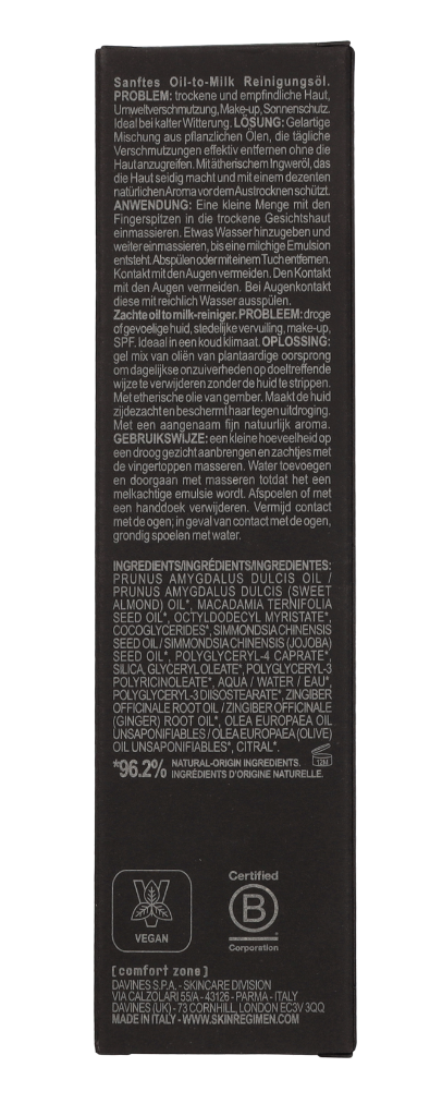 Comfort Zone Skin Regimen Ginger Cleansing Oil 150ml