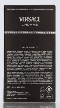 Versace L'Homme Edt Spray 100 ml