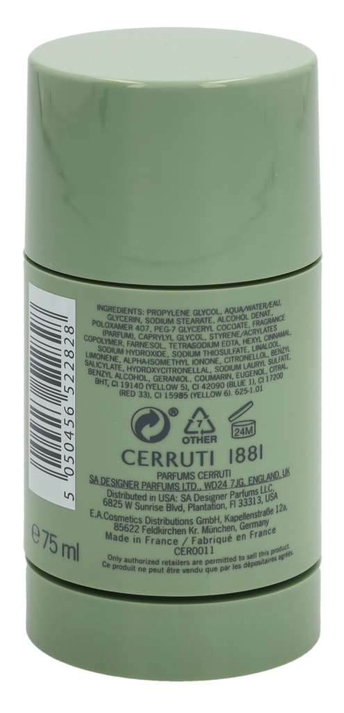 Cerruti 1881 Pour Homme Deo Stick 75ml