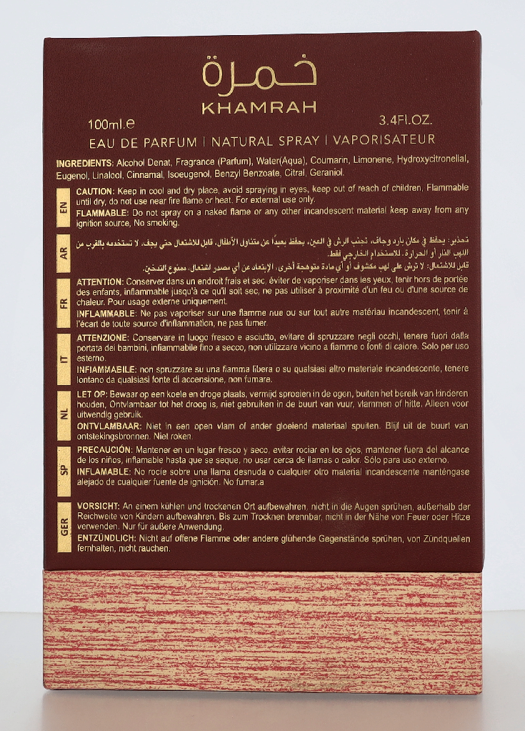 Lattafa Khamrah Dukhan Edp Spray 100 ml