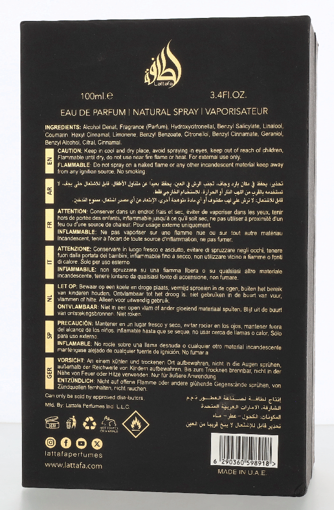 Lattafa Atheeri Edp Spray 100 ml